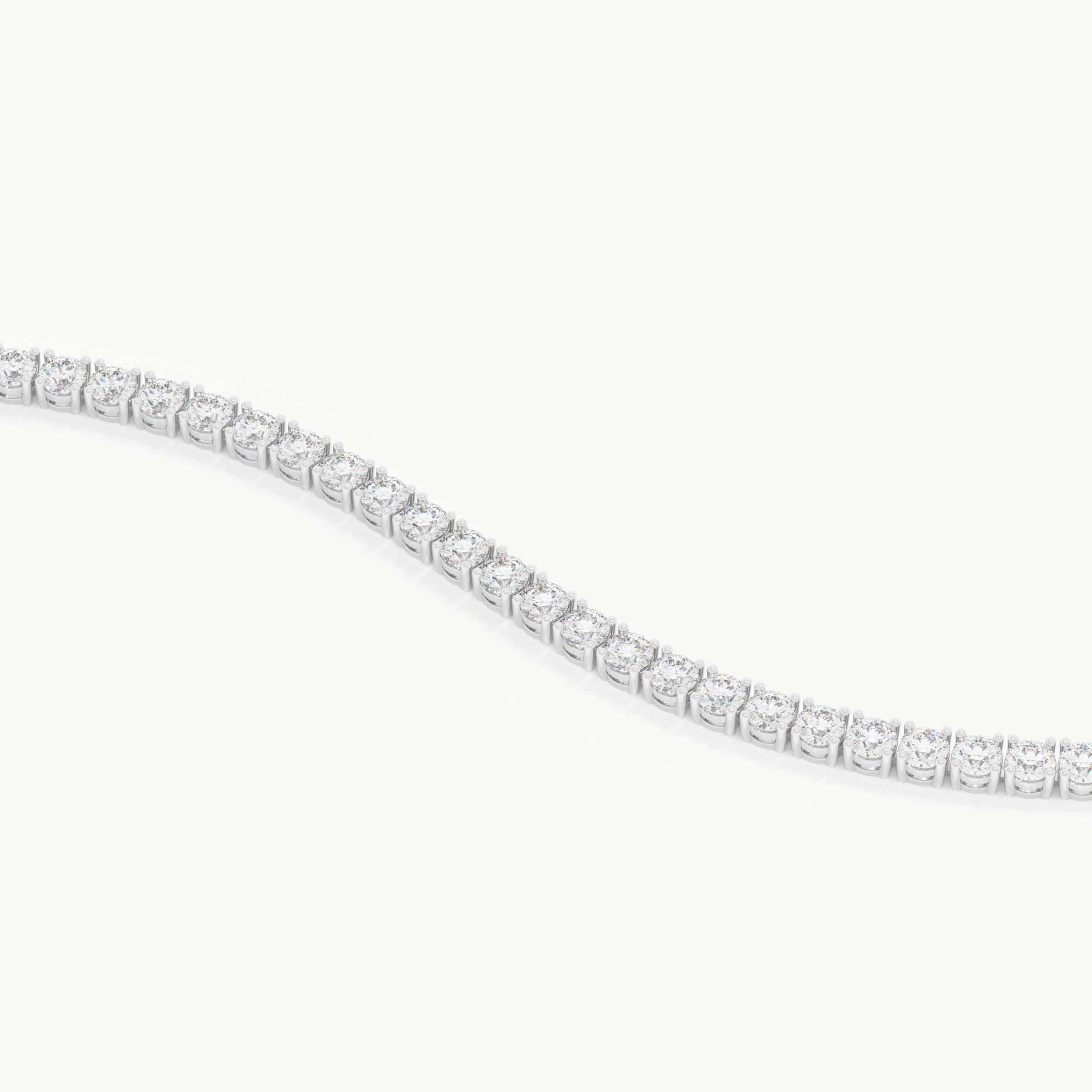 5.07 TCW Round Shaped Lab-Grown Diamond Tennis Bracelet 8