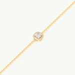 0.99 TCW Cushion & Round Shaped Lab-Grown Diamond Clover Bracelet 3