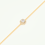 0.99 TCW Cushion & Round Shaped Lab-Grown Diamond Clover Bracelet 3