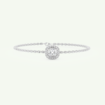 0.99 TCW Cushion & Round Shaped Lab-Grown Diamond Clover Bracelet 7