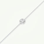 0.99 TCW Cushion & Round Shaped Lab-Grown Diamond Clover Bracelet 9