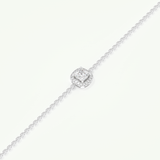 0.99 TCW Cushion & Round Shaped Lab-Grown Diamond Clover Bracelet 9