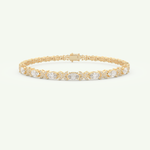 1.74 TCW Oval & Round Shaped Lab-Grown Diamond Tennis Bracelet 1
