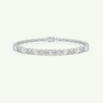 1.74 TCW Oval & Round Shaped Lab-Grown Diamond Tennis Bracelet 7