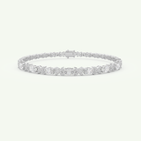 1.74 TCW Oval & Round Shaped Lab-Grown Diamond Tennis Bracelet 7