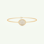 0.53 TCW Round Shaped Lab-Grown Diamond Clover Bracelet 1