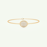0.53 TCW Round Shaped Lab-Grown Diamond Clover Bracelet 1