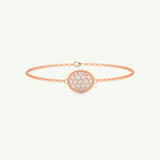 0.53 TCW Round Shaped Lab-Grown Diamond Clover Bracelet 4