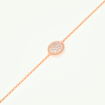 0.53 TCW Round Shaped Lab-Grown Diamond Clover Bracelet 6