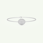 0.53 TCW Round Shaped Lab-Grown Diamond Clover Bracelet 7