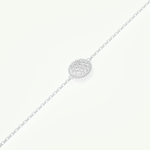 0.53 TCW Round Shaped Lab-Grown Diamond Clover Bracelet 9