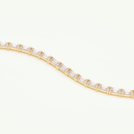 8.38 TCW Emerald Shaped Lab-Grown Diamond Tennis Bracelet 2