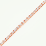 8.38 TCW Emerald Shaped Lab-Grown Diamond Tennis Bracelet 6