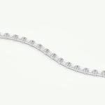 8.38 TCW Emerald Shaped Lab-Grown Diamond Tennis Bracelet 8
