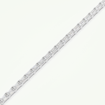8.38 TCW Emerald Shaped Lab-Grown Diamond Tennis Bracelet 9