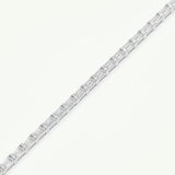 8.38 TCW Emerald Shaped Lab-Grown Diamond Tennis Bracelet 9