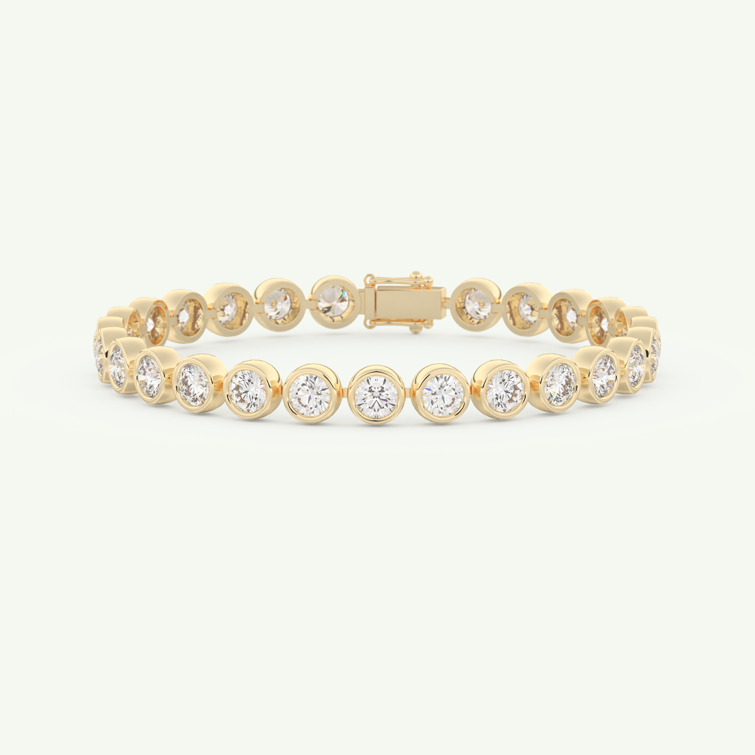 6.21 TCW Round Shaped Lab-Grown Diamond Tennis Bracelet 1