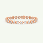 6.21 TCW Round Shaped Lab-Grown Diamond Tennis Bracelet 4