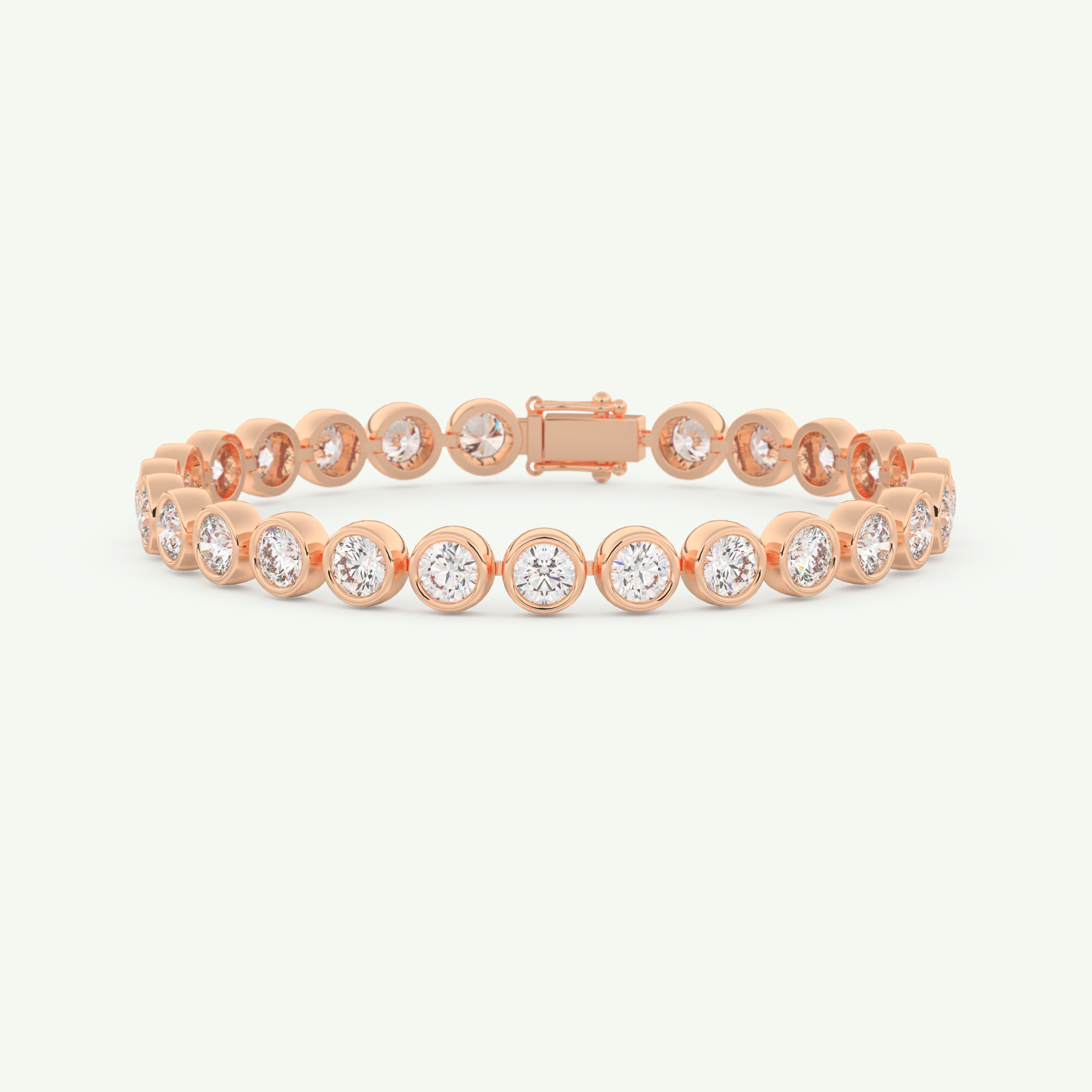 6.21 TCW Round Shaped Lab-Grown Diamond Tennis Bracelet 4