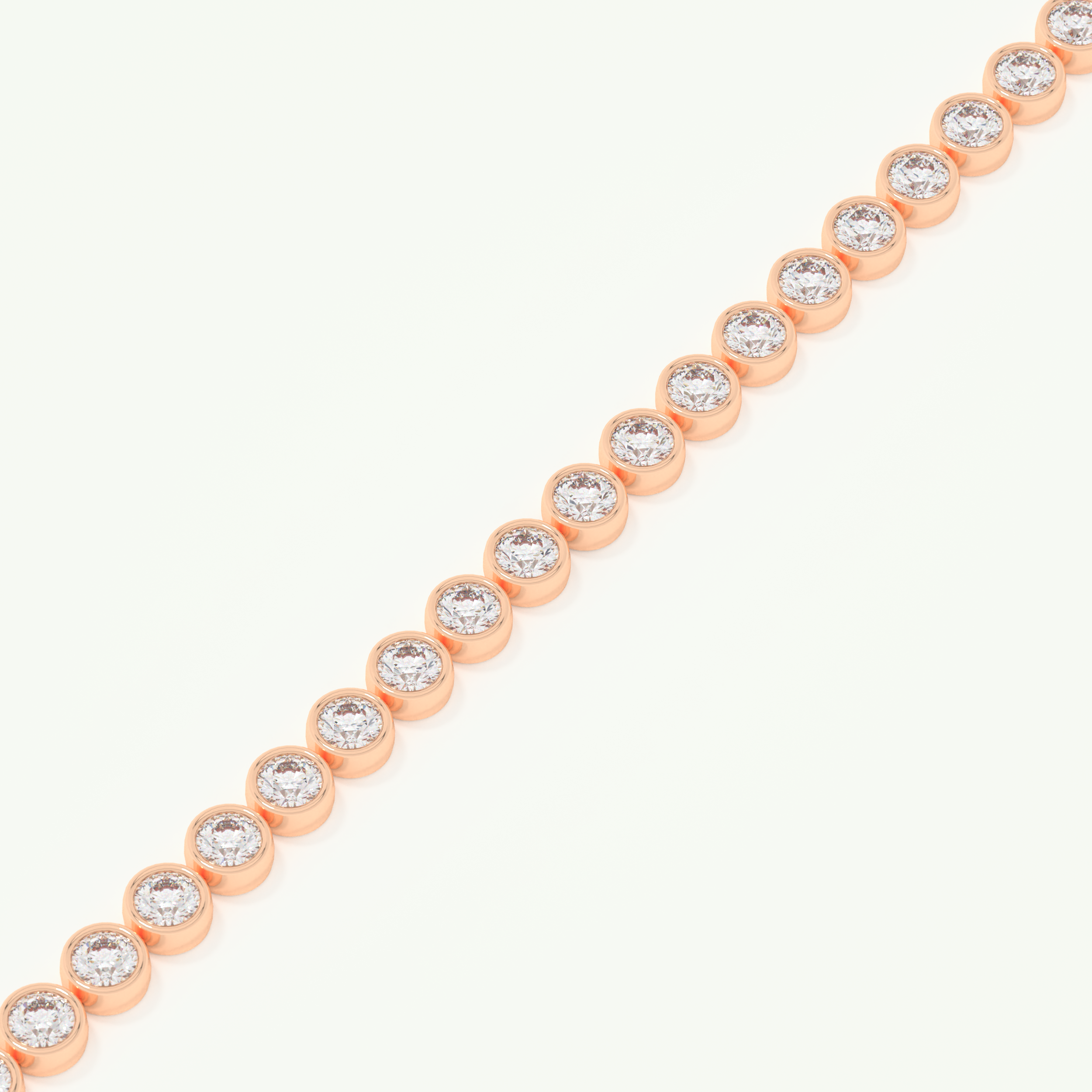 6.21 TCW Round Shaped Lab-Grown Diamond Tennis Bracelet 6