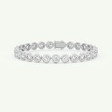 6.21 TCW Round Shaped Lab-Grown Diamond Tennis Bracelet 7