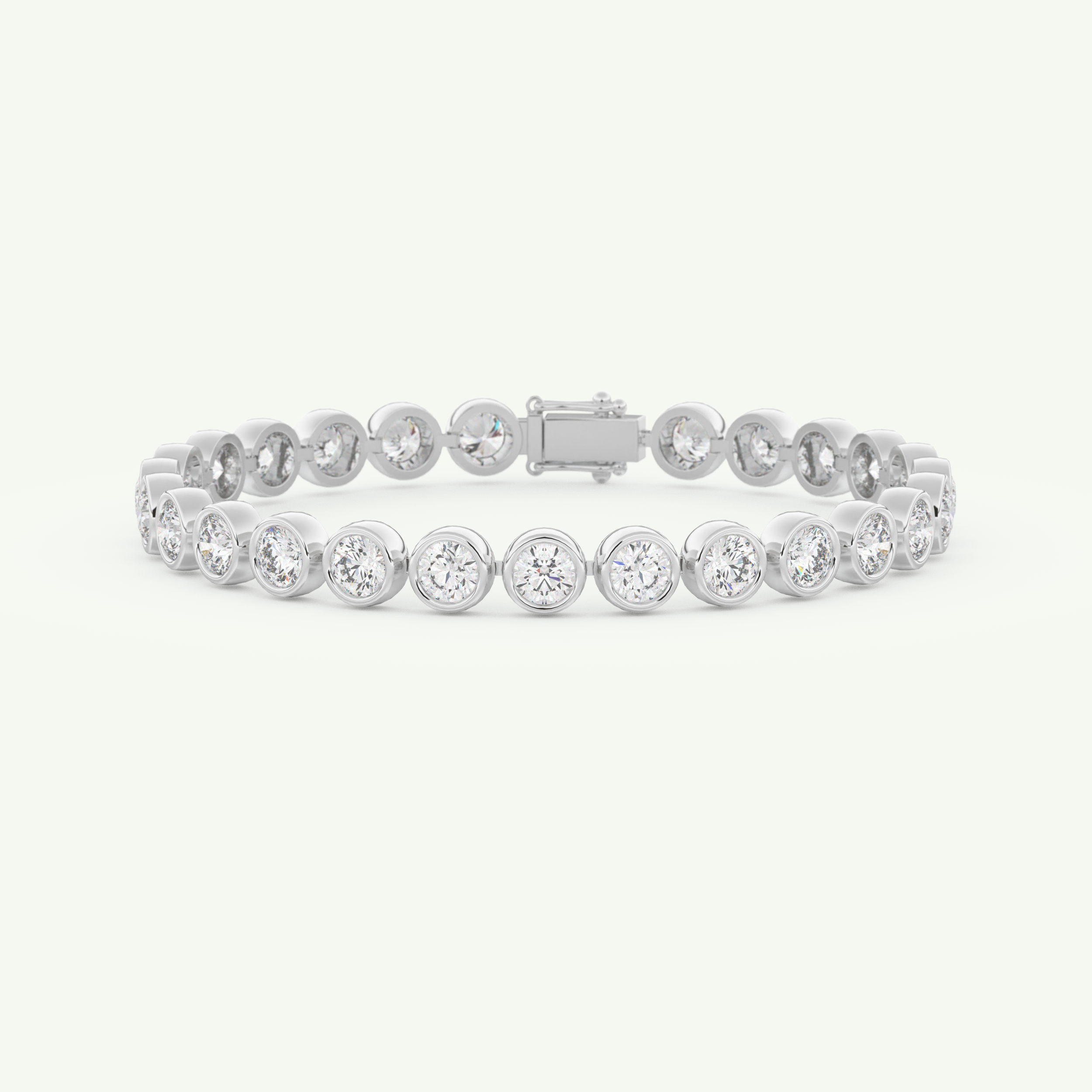 6.21 TCW Round Shaped Lab-Grown Diamond Tennis Bracelet 7