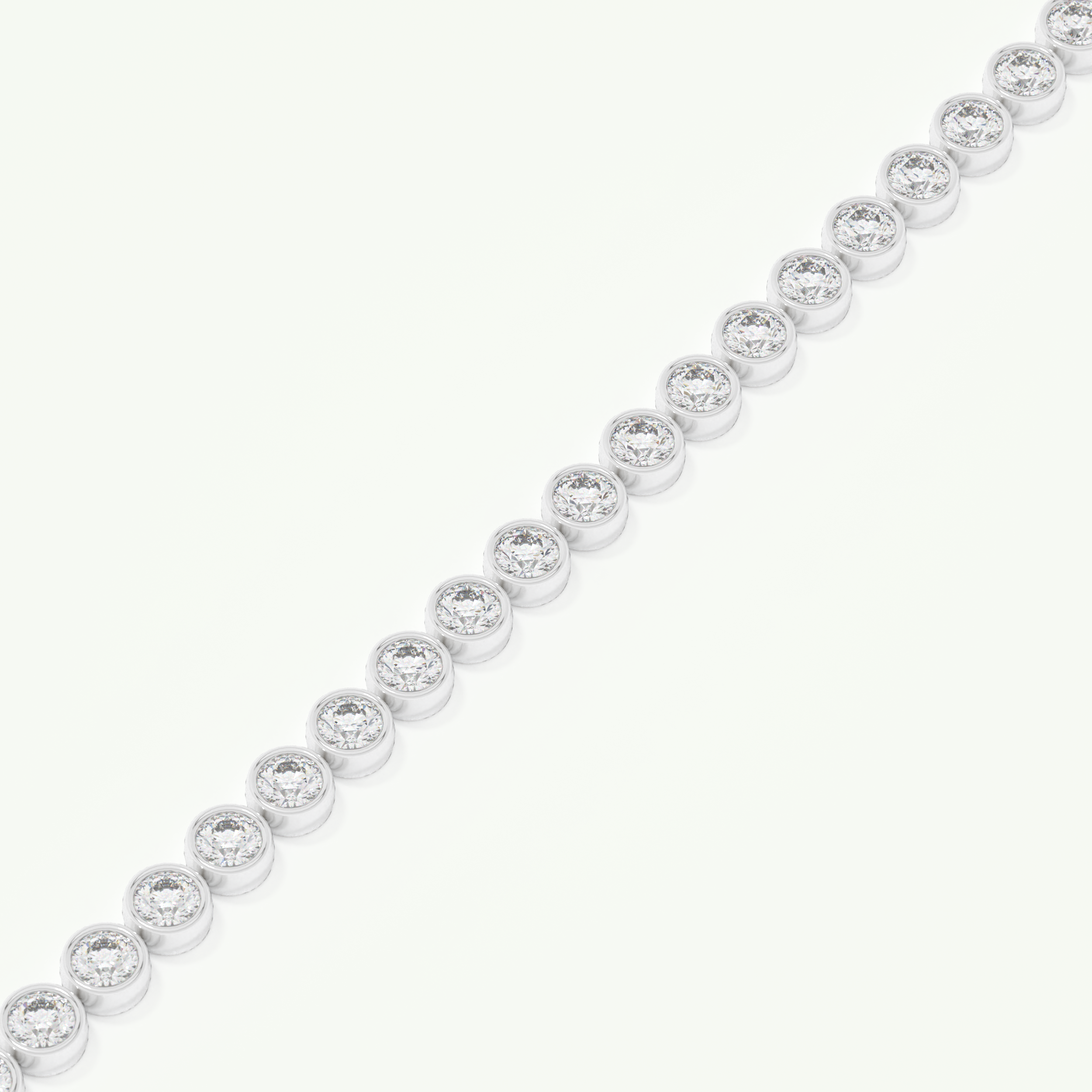 6.21 TCW Round Shaped Lab-Grown Diamond Tennis Bracelet 9