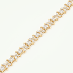 7.32 TCW Princess & Marquise Shaped Lab-Grown Diamond Tennis Bracelet 3