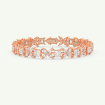 7.32 TCW Princess & Marquise Shaped Lab-Grown Diamond Tennis Bracelet 4