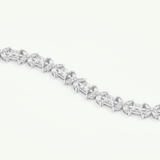 7.32 TCW Princess & Marquise Shaped Lab-Grown Diamond Tennis Bracelet 8