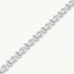 7.32 TCW Princess & Marquise Shaped Lab-Grown Diamond Tennis Bracelet 9