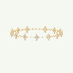 1.89 TCW Round Shaped Lab-Grown Diamond Clover Bracelet 1