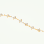 1.89 TCW Round Shaped Lab-Grown Diamond Clover Bracelet 2