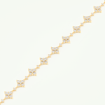 1.89 TCW Round Shaped Lab-Grown Diamond Clover Bracelet 3