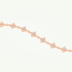 1.89 TCW Round Shaped Lab-Grown Diamond Clover Bracelet 5