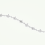 1.89 TCW Round Shaped Lab-Grown Diamond Clover Bracelet 8