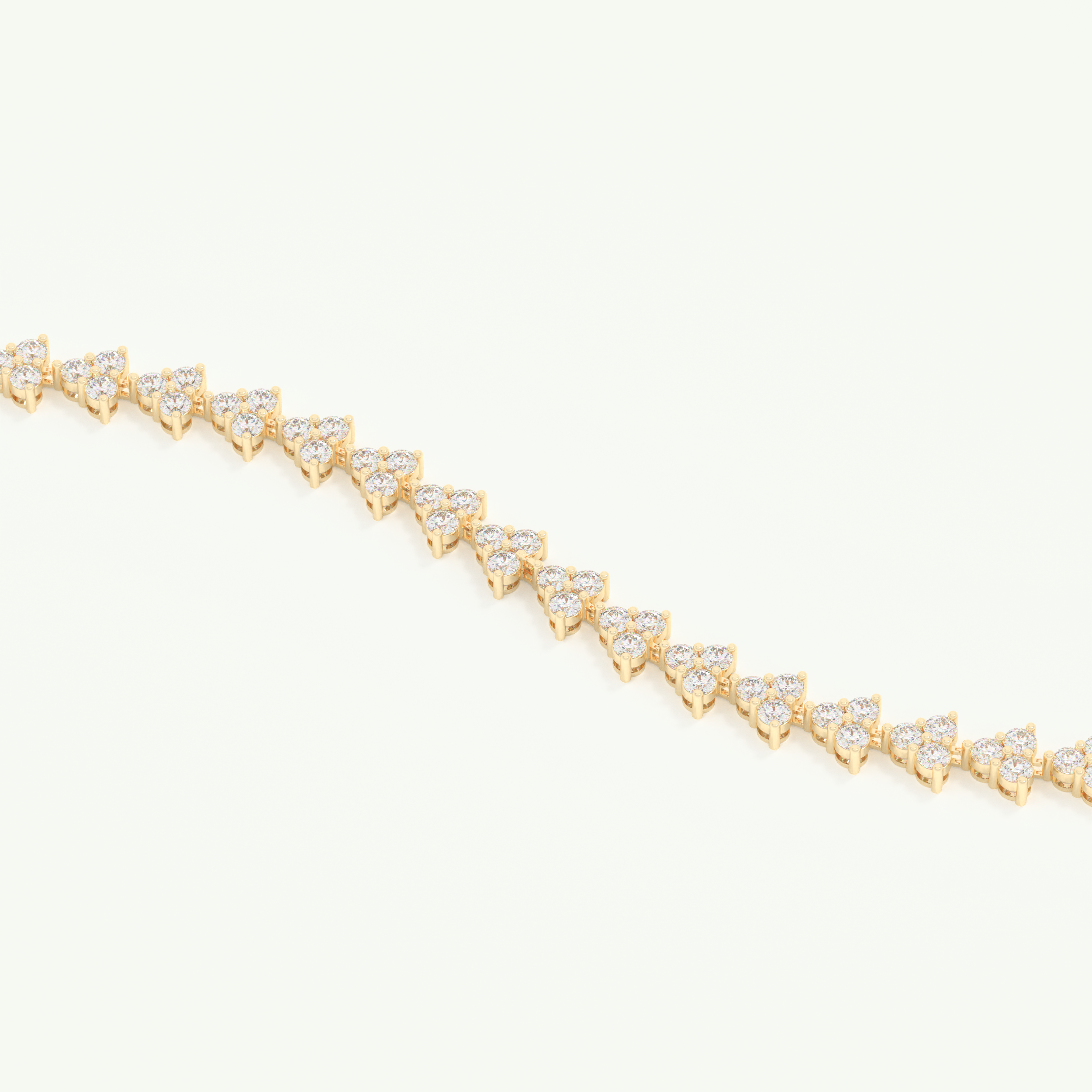 2.69 TCW Round Shaped Lab-Grown Diamond Tennis Bracelet 2