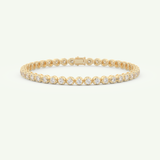 2.41 TCW Round Shaped Lab-Grown Diamond Tennis Bracelet 1