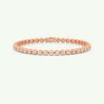 2.41 TCW Round Shaped Lab-Grown Diamond Tennis Bracelet 4