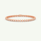 2.41 TCW Round Shaped Lab-Grown Diamond Tennis Bracelet 4