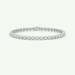 2.41 TCW Round Shaped Lab-Grown Diamond Tennis Bracelet 7