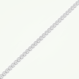 2.41 TCW Round Shaped Lab-Grown Diamond Tennis Bracelet 9