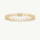 0.8 TCW Round Shaped Lab-Grown Diamond Chain Bracelet 1