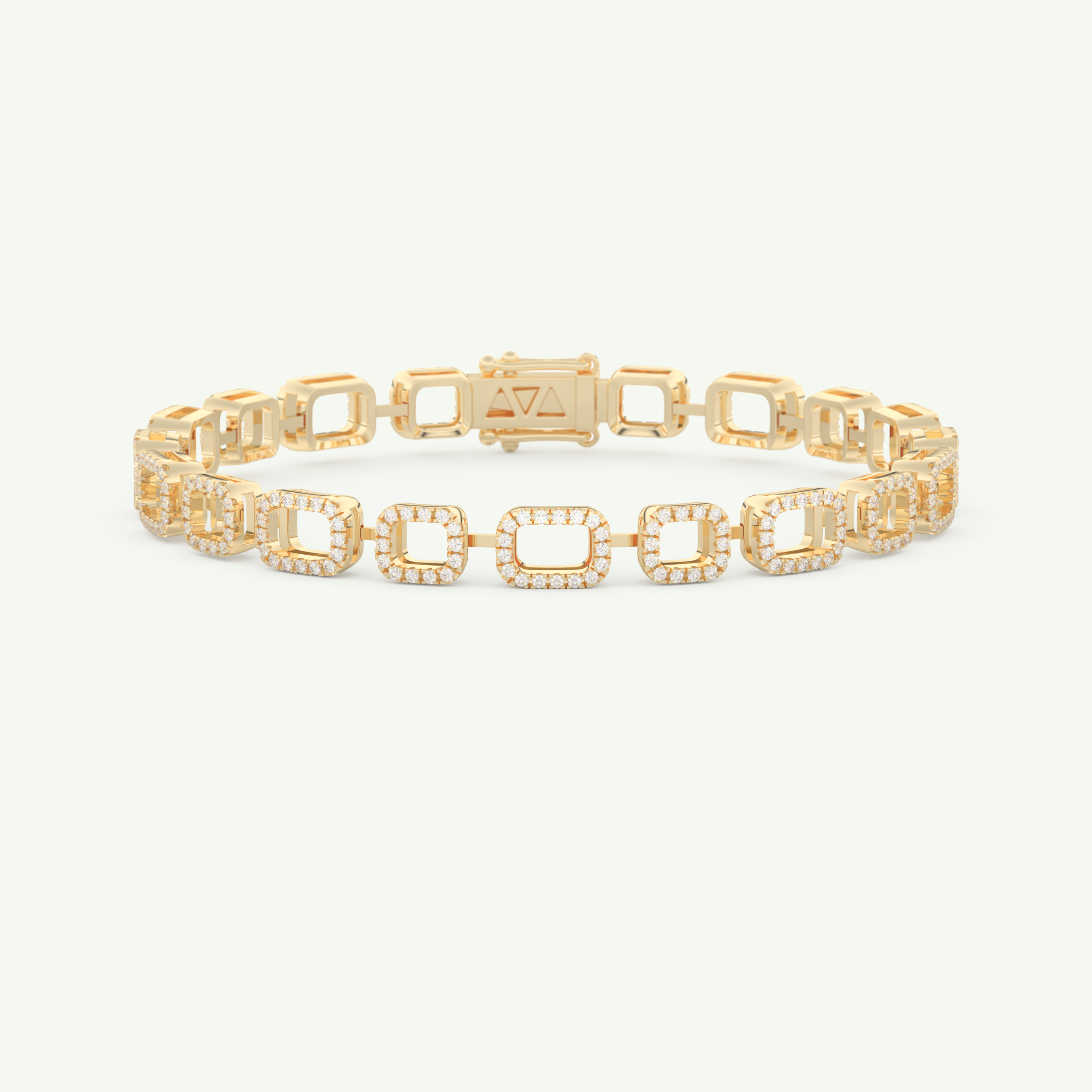 0.8 TCW Round Shaped Lab-Grown Diamond Chain Bracelet 1