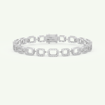 0.8 TCW Round Shaped Lab-Grown Diamond Chain Bracelet 7