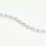 0.8 TCW Round Shaped Lab-Grown Diamond Chain Bracelet 8