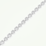 0.8 TCW Round Shaped Lab-Grown Diamond Chain Bracelet 9