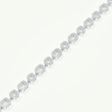0.8 TCW Round Shaped Lab-Grown Diamond Chain Bracelet 9