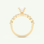 1.29 CT Round Cut Pave Lab Grown Diamond Bridal Set 5