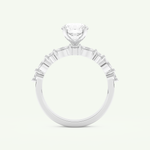 1.29 CT Round Cut Pave Lab Grown Diamond Bridal Set 17
